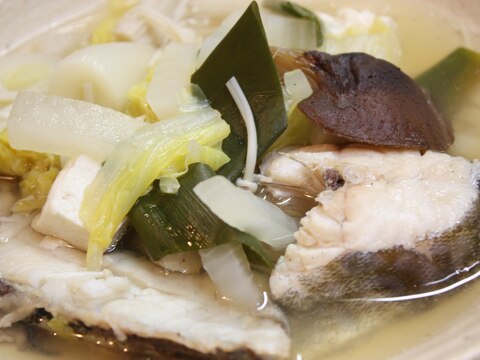 生鱈と白菜、椎茸の煮物